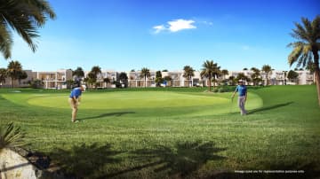 Scenic view of Emaar Golf Links Golf Society at Emaar South, featuring lush greens and luxurious golf amenities.