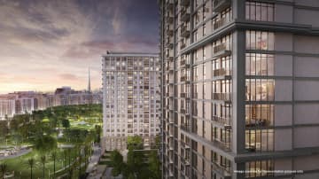 Stylish Emaar Lime Gardens Apartments at Dubai Hills Estate showcasing modern design and lush green surroundings