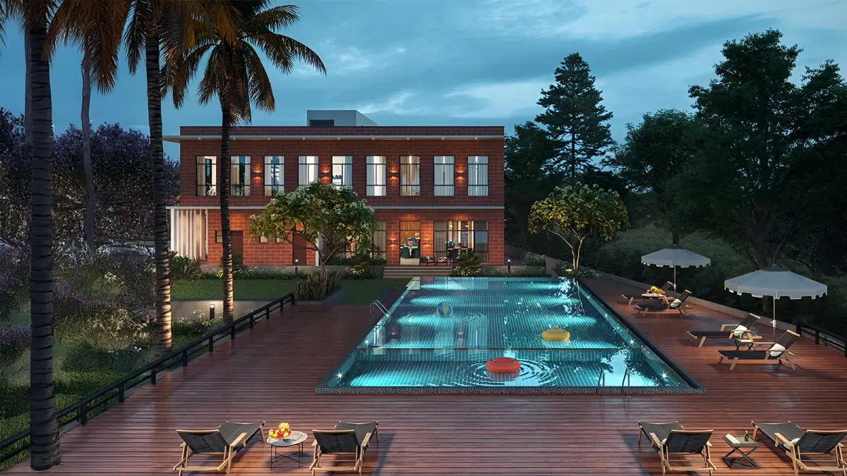 Century Season Plots In Devanhalli Bangalore banner swimming pool