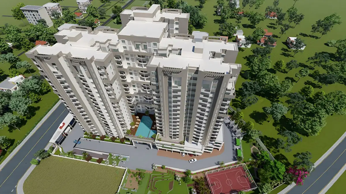 Sattva-Aquavista-Apartment-in-Bannerghatta-Road-Bangalore-Aerial-View