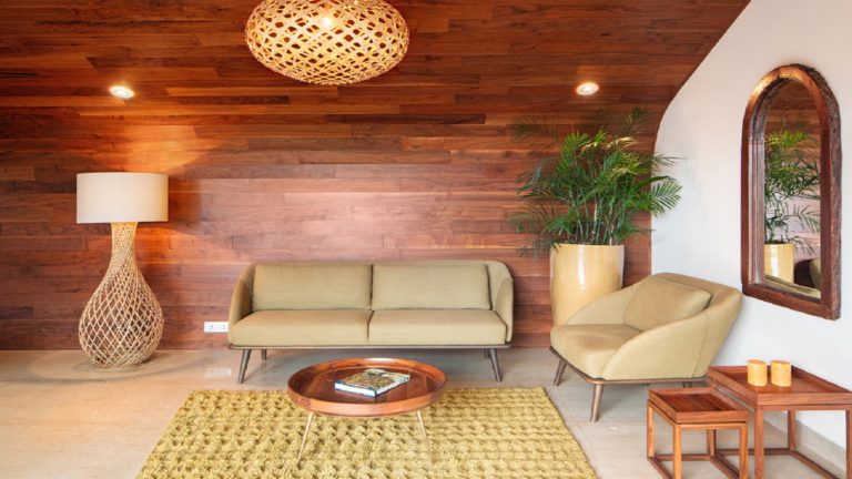 Total Environment - After the Rain - Living room with warm wood tones