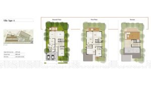 Prestige Sanctury Villa in Devanahalli North Bangalore Floor Plan type A 4 Bhk 4,095 sq.ft