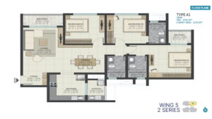 Sobha-Town-Park-Type-2-3-BHK-Floor-Plan