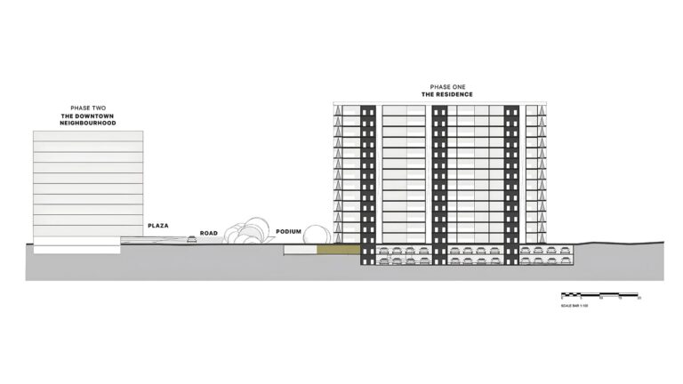 Assetz Soho & Sky Apartment in North Bangalore blue print