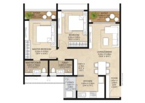 Mahindra-Eden-2BHK-Medows-Floor-Plan