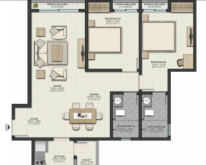 Sobha-Arena-4-BHK-Floor-Plan