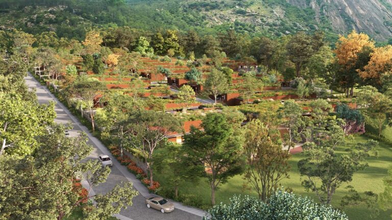 Total Environment Over The Rainbow Villas in Nandi Hills Bangalore Terraced Terrain