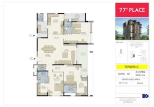 DivyaSree-77-Place-3BHK-LUX-Floor-Plan