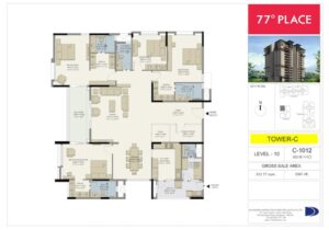 DivyaSree-77-Place-4BHK+HO-Floor-Plan