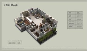 Purva-Zenium-2-BHK-Grand-Floor-Plan