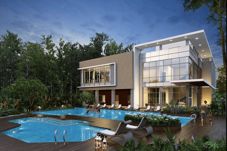 Adarsh Sanctuary Villa in Bangalore Clubhouse & Swimming-Pool