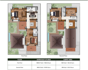 BOSV-Chrysanthemum-Villa-First-&-Second-Floor-Plan