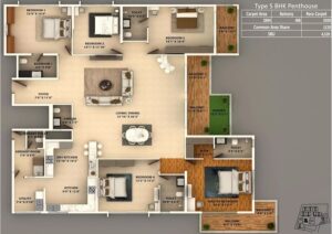 Life-By-The-Lake-5-BHK-Penthouse-1-Floor-Plan