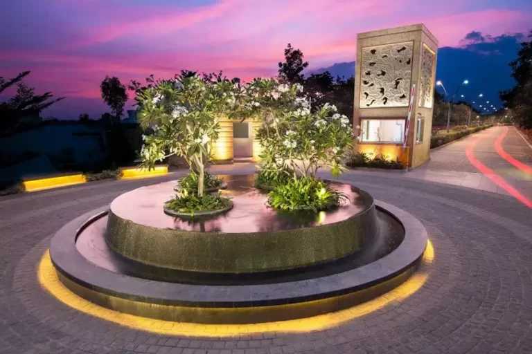 Nambiar Bellezea Villa in Bangalore-Front-Fountain