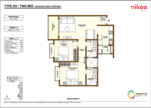 Nikoo-Homes-Type-D3-Two-BED