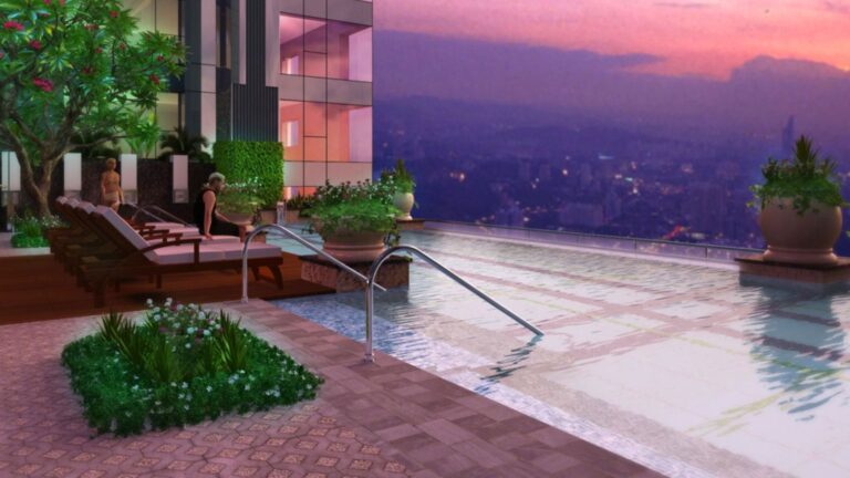 Prestige kingfisher towers apartment in bangalore-Pool