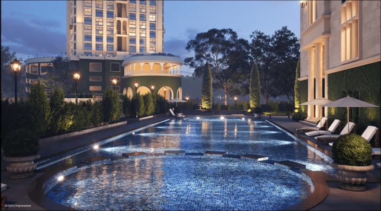 Sobha-Royal-Crest-Regalia-Pool-Night-View