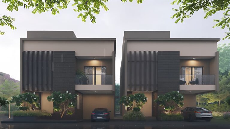 Rivera UNO Row Villa in Whitefield Bangalore Luna Villa front view