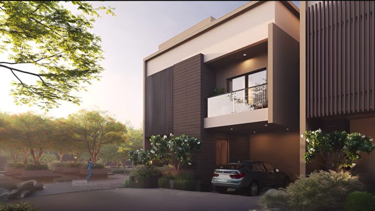 Rivera UNO Row Villa in Whitefield Bangalore Luna Villa side view