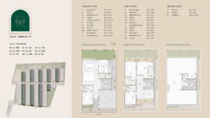 Rivera UNO Row Villa in Whitefield Bangalore Sol Villa Floor Plan