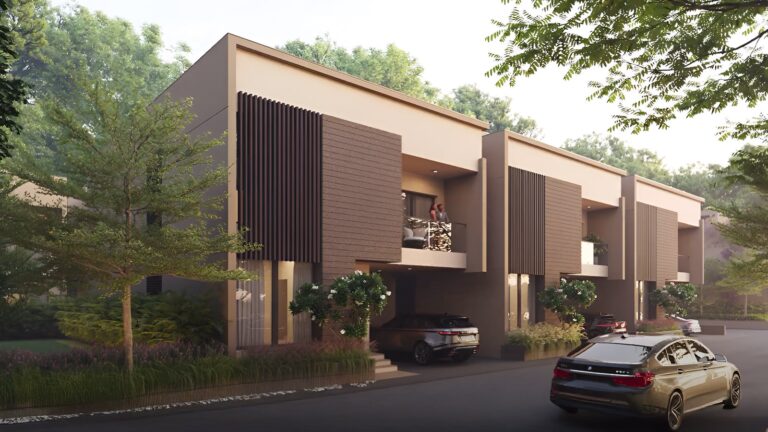 Rivera UNO Row Villa in Whitefield Bangalore Sol villa side view