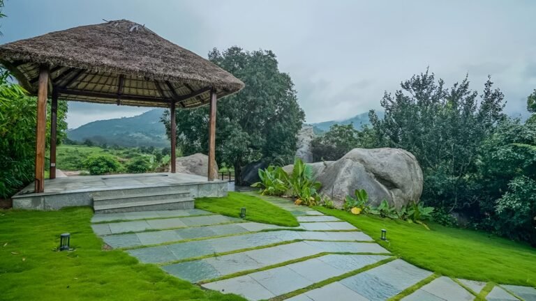 The Earth Plots in Nandi Hills, Bangalore walking path way