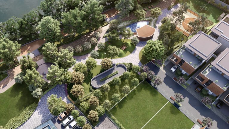 Capstone Life Midsummer Rain villa in Off IVC Road in Bangalore Ariel View