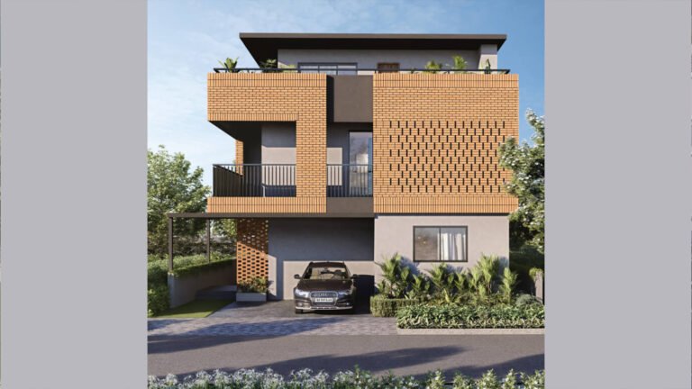 Capstone Life Midsummer Rain villa in Off IVC Road in Bangalore Villa Front View