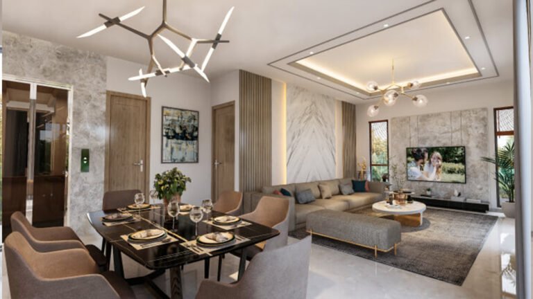 Capstone Life Midsummer Rain villa in Off IVC Road in Bangalore dinning and living area