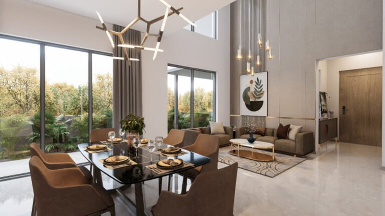Capstone Life Midsummer Rain villa in Off IVC Road in Bangalore dinning area