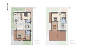 Capstone Life Midsummer Rain villa in Off IVC Road in Bangalore floor plan 40 X 70 ft. Villa 2 floor 1 & 2