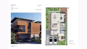 Capstone Life Midsummer Rain villa in Off IVC Road in Bangalore floor plan 40 X 70 ft. Villa 2 ground floor