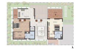 Capstone Life Midsummer Rain villa in Off IVC Road in Bangalore floor plan 50 X 77 1st Floor