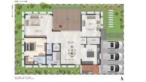 Capstone Life Midsummer Rain villa in Off IVC Road in Bangalore floor plan 50 X 77 ground floor