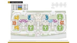 Ebony at Brigade Orchards Apartment in Devanahalli, Bangalore first floor plan