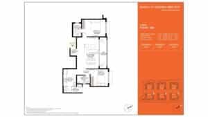Barce at Godrej MSR City Apartment in North Bangalore floor plan 2 BHK 2nd floor