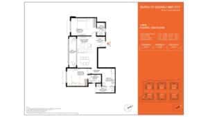 Barce at Godrej MSR City Apartment in North Bangalore floor plan 2 BHK & 2nd floor.