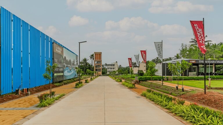 The akshara valley address villa plot in off maysur road bangalore arial view
