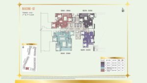 Brigade Eternia Apartment in Yelahanka, Bangalore Floor Plan Building -02 Tower H & I - 2nd & 3rd Floor