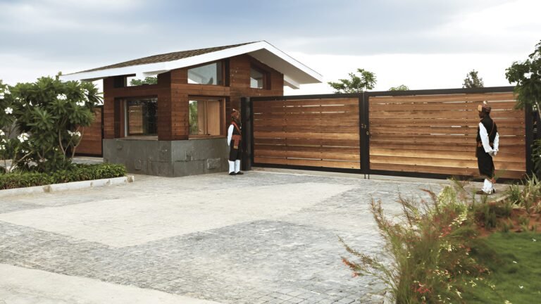 Frangipani estates villa plots in sarjapur road bangalore entry gate