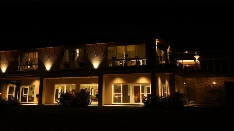 Frangipani estates villa plots in sarjapur road bangalore night view