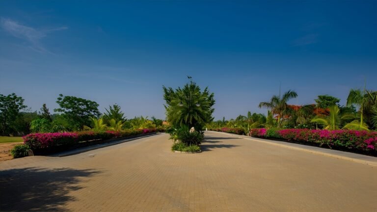 Frangipani estates villa plots in sarjapur road bangalore paved road