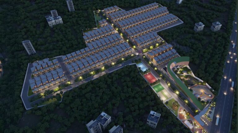 Lake Estate Villa Plots in Bangalore amenties ariel view