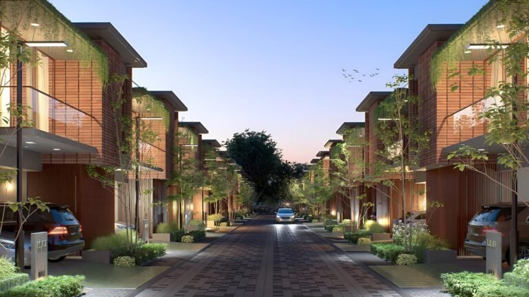 Lake Estate Villa Plots in Bangalore street view