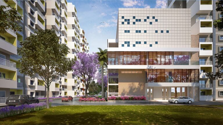 Sattva Park Cubix Apartment in North Bangalore Crystal Club View