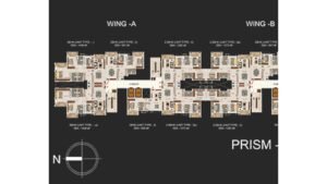 Sattva Park Cubix Apartment in North Bangalore Floor Plan PRISM Typical Floor thumb