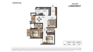 Brigade Lakecrest Apartment in Bangalore 2 BHK