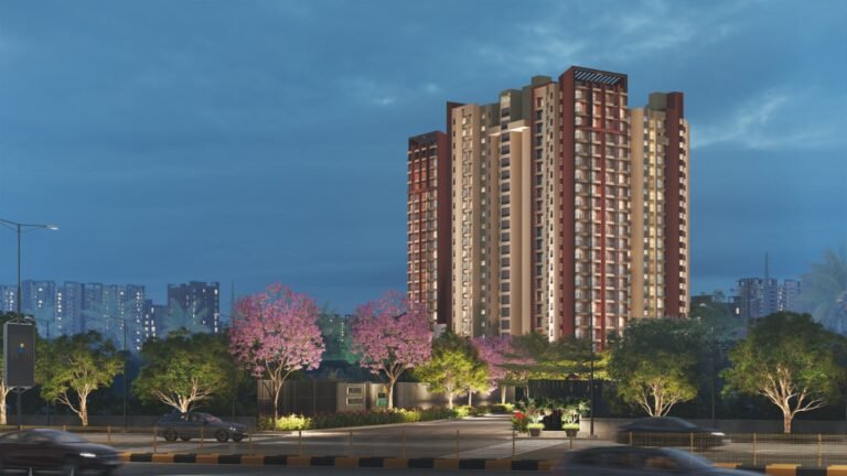 Brigade Lakecrest Apartment in Bangalore Arial View Night View