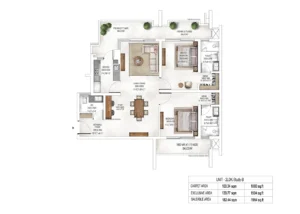 Krisumi Waterside Residences 2LDK-Study-B