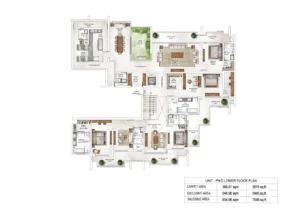Krisumi Waterside Residences PH-D-LOWER-FLOOR-PLAN